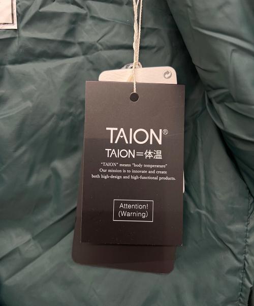 TAION（タイオン）TAION (タイオン) ダウンジャケット グリーン サイズ:Sの古着・服飾アイテム