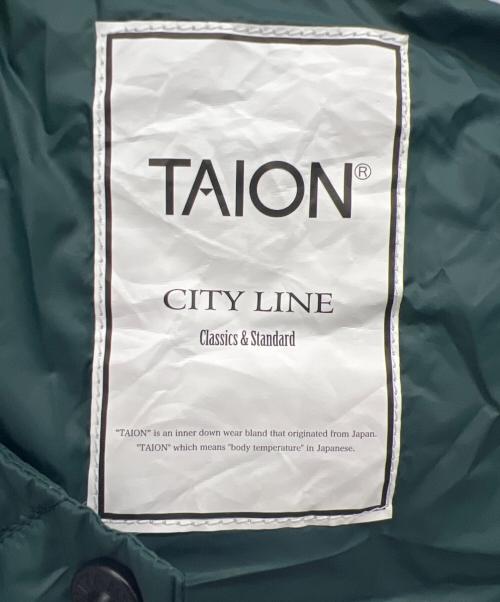 TAION（タイオン）TAION (タイオン) ダウンジャケット グリーン サイズ:Sの古着・服飾アイテム