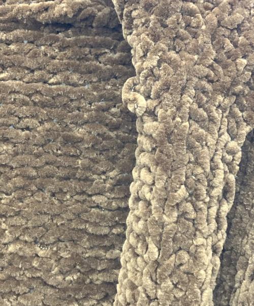 GALERIE VIE（ギャルリーヴィー）GALERIE VIE (ギャルリーヴィー) ビッグシュニール ハンドニット フロントオープンジャケット ブラウン サイズ:Freeの古着・服飾アイテム