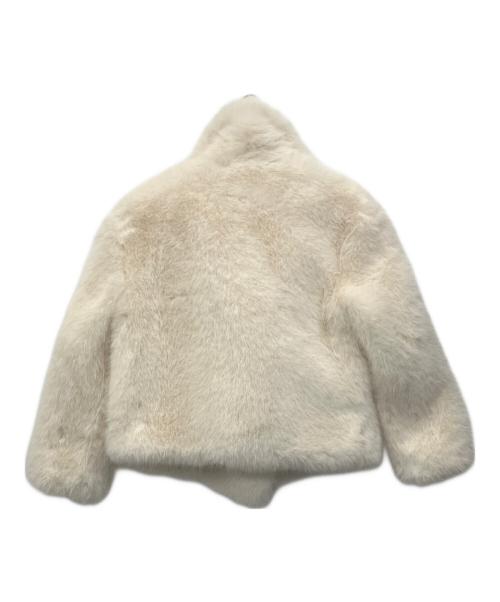 ZARA（ザラ）ZARA (ザラ) フェイクファージャケット ホワイト サイズ:Sの古着・服飾アイテム