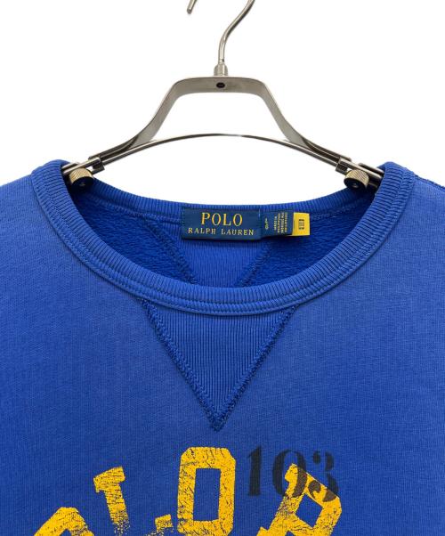 POLO RALPH LAUREN（ポロ・ラルフローレン）POLO RALPH LAUREN (ポロ・ラルフローレン) スウェット ブルー サイズ:Lの古着・服飾アイテム