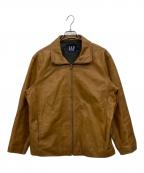 GAPギャップ）の古着「レザージャケット」｜ブラウン