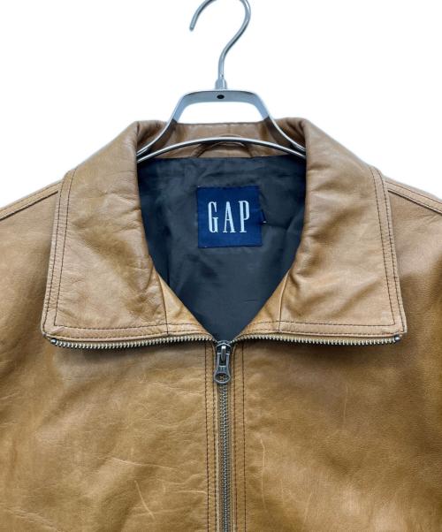 GAP（ギャップ）GAP (ギャップ) レザージャケット ブラウン サイズ:Mの古着・服飾アイテム
