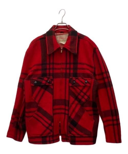 SOO WOOL（スー ウール）SOO WOOL (スー ウール) ウールジャケット レッド サイズ:FREEの古着・服飾アイテム