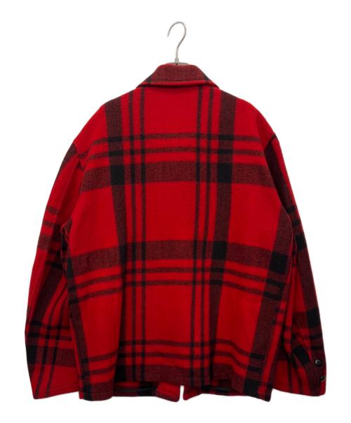 SOO WOOL（スー ウール）SOO WOOL (スー ウール) ウールジャケット レッド サイズ:FREEの古着・服飾アイテム