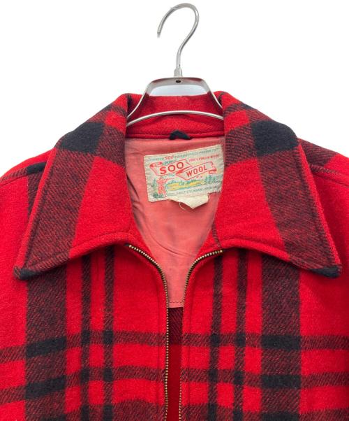 SOO WOOL（スー ウール）SOO WOOL (スー ウール) ウールジャケット レッド サイズ:FREEの古着・服飾アイテム