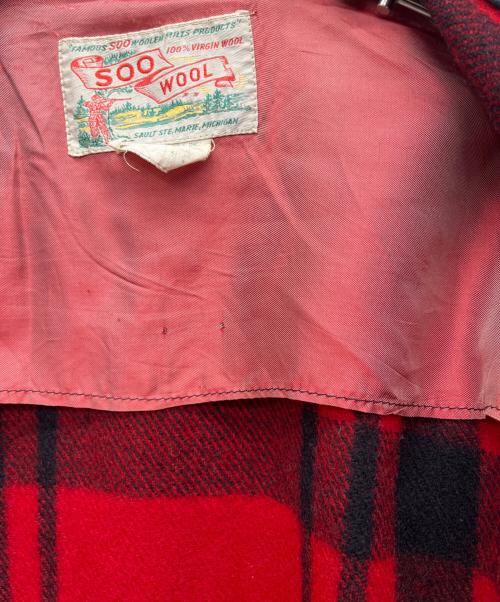 SOO WOOL（スー ウール）SOO WOOL (スー ウール) ウールジャケット レッド サイズ:FREEの古着・服飾アイテム