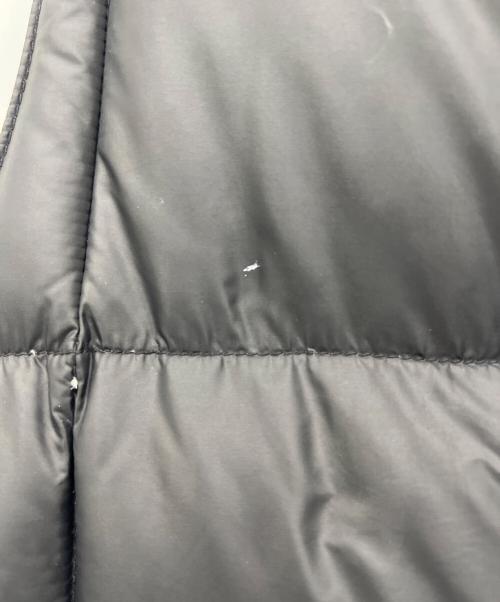 Crescent Down Works（クレセントダウンワークス）Crescent Down Works (クレセントダウンワークス) MAIDEN NOIR (メイデン ノワール) ダウンベスト ブラック×グリーン サイズ:Lの古着・服飾アイテム