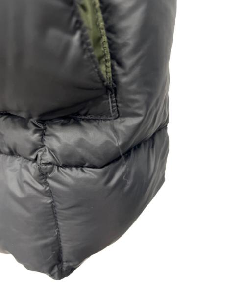 Crescent Down Works（クレセントダウンワークス）Crescent Down Works (クレセントダウンワークス) MAIDEN NOIR (メイデン ノワール) ダウンベスト ブラック×グリーン サイズ:Lの古着・服飾アイテム