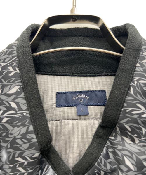 Callaway（キャロウェイ）Callaway (キャロウェイ) フェザープリントスターストレッチ2WAYブルゾン ブラック サイズ:Lの古着・服飾アイテム