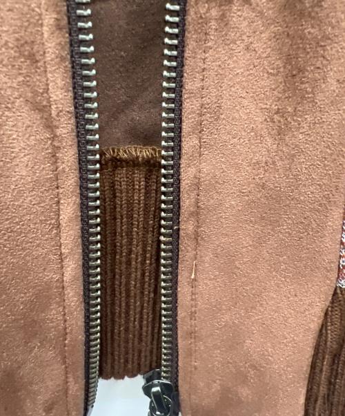 TRECHENTOUNO 301（トレチェントウノ）TRECHENTOUNO 301 (トレチェントウノ) ジップジャケット ブラウン サイズ:3の古着・服飾アイテム