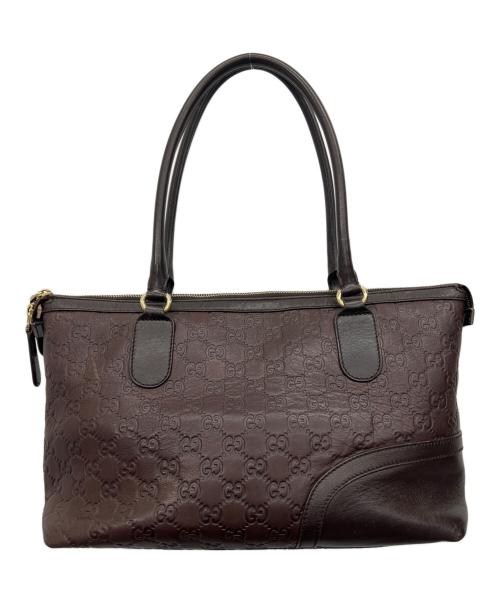 GUCCI（グッチ）GUCCI (グッチ) ハンドバッグ ブラウンの古着・服飾アイテム