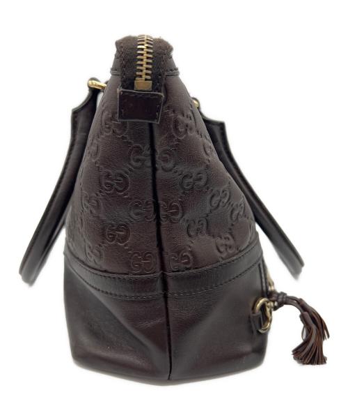 GUCCI（グッチ）GUCCI (グッチ) ハンドバッグ ブラウンの古着・服飾アイテム