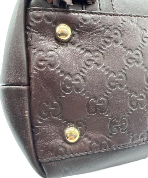 GUCCI（グッチ）GUCCI (グッチ) ハンドバッグ ブラウンの古着・服飾アイテム