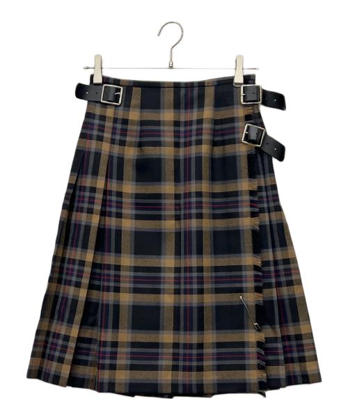O'NEIL OF DUBLIN（オニールオブダブリン）O'NEIL OF DUBLIN (オニールオブダブリン) ラップスカート ブラウン サイズ:US6の古着・服飾アイテム