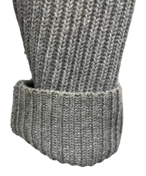 ARMANI EXCHANGE（アルマーニ エクスチェンジ）ARMANI EXCHANGE (アルマーニ エクスチェンジ) 切替ニットジャケット ライトグレー サイズ:Lの古着・服飾アイテム