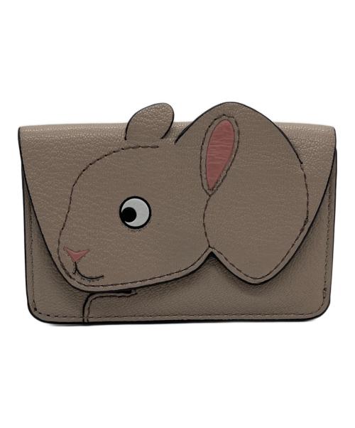 ANYA HINDMARCH（アニヤ・ハインドマーチ）ANYA HINDMARCH (アニヤ・ハインドマーチ) カードケース ベージュの古着・服飾アイテム