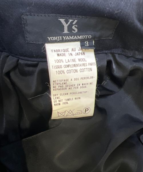 Y's（ワイズ）Y's (ワイズ) ツイードラップスカート ブラウン サイズ:3の古着・服飾アイテム