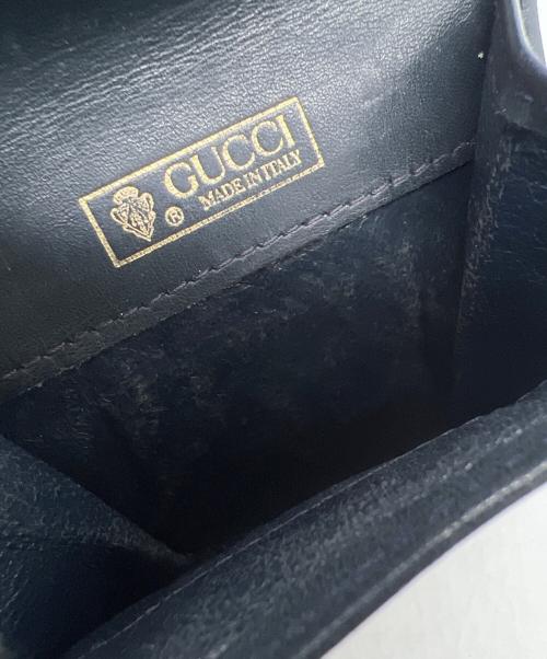 GUCCI（グッチ）GUCCI (グッチ) コインケース ネイビー×グレーの古着・服飾アイテム