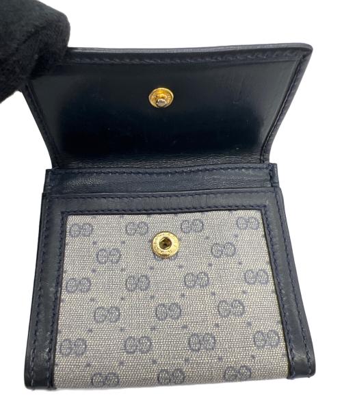 GUCCI（グッチ）GUCCI (グッチ) コインケース ネイビー×グレーの古着・服飾アイテム