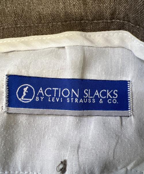 ACTION SLACKS（アクションスラックス）ACTION SLACKS (アクションスラックス) LEVI'S (リーバイス) スラックス ブラウン サイズ: W40×L29の古着・服飾アイテム