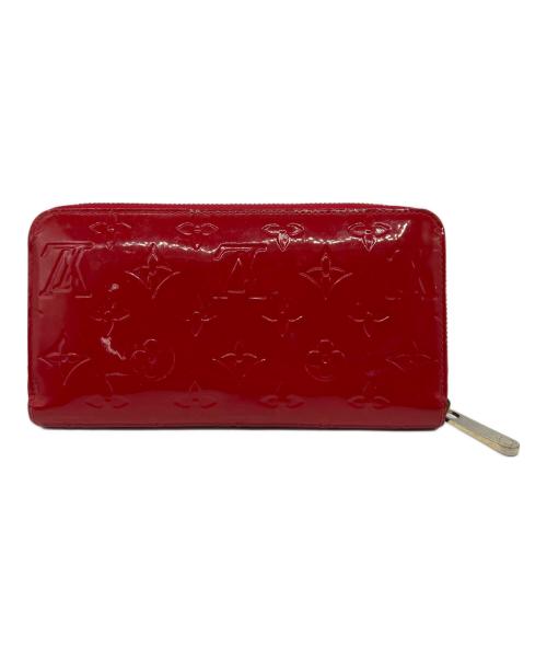LOUIS VUITTON（ルイ ヴィトン）LOUIS VUITTON (ルイ ヴィトン) ヴェルニ ジッピーウォレット レッドの古着・服飾アイテム