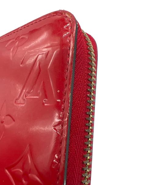 LOUIS VUITTON（ルイ ヴィトン）LOUIS VUITTON (ルイ ヴィトン) ヴェルニ ジッピーウォレット レッドの古着・服飾アイテム