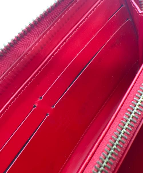 LOUIS VUITTON（ルイ ヴィトン）LOUIS VUITTON (ルイ ヴィトン) ヴェルニ ジッピーウォレット レッドの古着・服飾アイテム