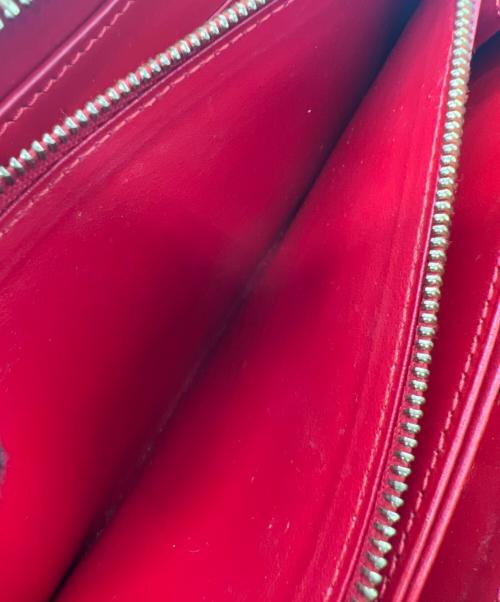 LOUIS VUITTON（ルイ ヴィトン）LOUIS VUITTON (ルイ ヴィトン) ヴェルニ ジッピーウォレット レッドの古着・服飾アイテム