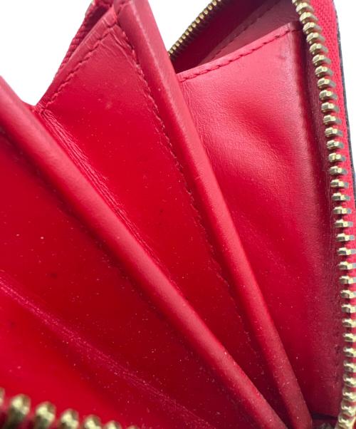 LOUIS VUITTON（ルイ ヴィトン）LOUIS VUITTON (ルイ ヴィトン) ヴェルニ ジッピーウォレット レッドの古着・服飾アイテム