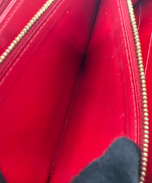 LOUIS VUITTON（ルイ ヴィトン）LOUIS VUITTON (ルイ ヴィトン) ヴェルニ ジッピーウォレット レッドの古着・服飾アイテム