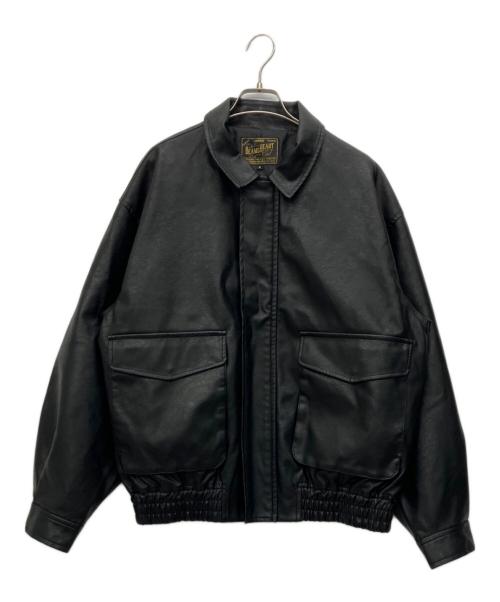 BEAMS HEART（ビームスハート）BEAMS HEART (ビームスハート) クラシックフェイクレザージャケット ブラック サイズ:Mの古着・服飾アイテム