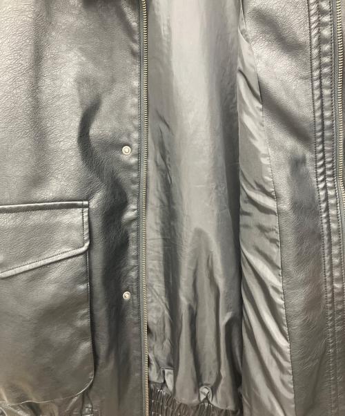 BEAMS HEART（ビームスハート）BEAMS HEART (ビームスハート) クラシックフェイクレザージャケット ブラック サイズ:Mの古着・服飾アイテム