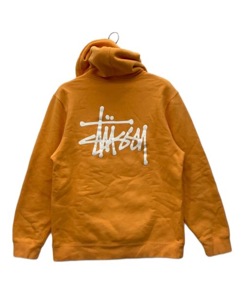 stussy（ステューシー）stussy (ステューシー) プルオーバーパーカー オレンジ サイズ:Lの古着・服飾アイテム