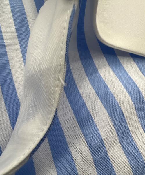 JENNE（ジェンヌ）JENNE (ジェンヌ) 半袖ワンピース ブルー×ホワイト サイズ:S 未使用品の古着・服飾アイテム