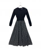 JENNEジェンヌ）の古着「長袖ワンピース」｜ブラック