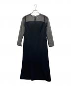 JENNEジェンヌ）の古着「長袖ワンピース」｜ブラック