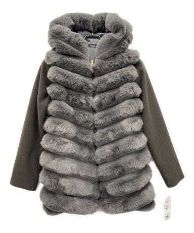 中古・古着通販】JENNE (ジェンヌ) コート グレー サイズ:S 未使用品