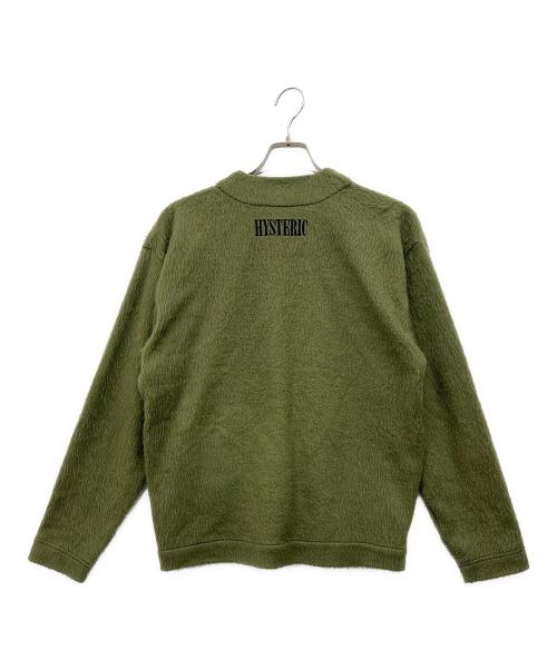 Hysteric Glamour（ヒステリックグラマー）Hysteric Glamour (ヒステリックグラマー) 厚手カーディガン グリーン サイズ:Mの古着・服飾アイテム