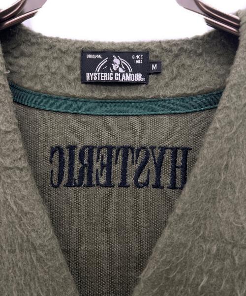 Hysteric Glamour（ヒステリックグラマー）Hysteric Glamour (ヒステリックグラマー) 厚手カーディガン グリーン サイズ:Mの古着・服飾アイテム