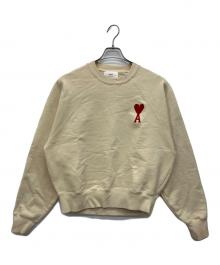 ami（アミ）の古着「ロゴ刺繍スウェット」｜アイボリー