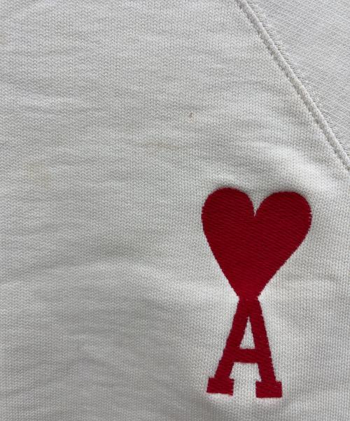 ami（アミ）ami (アミ) ロゴ刺繍スウェット アイボリー サイズ:Mの古着・服飾アイテム