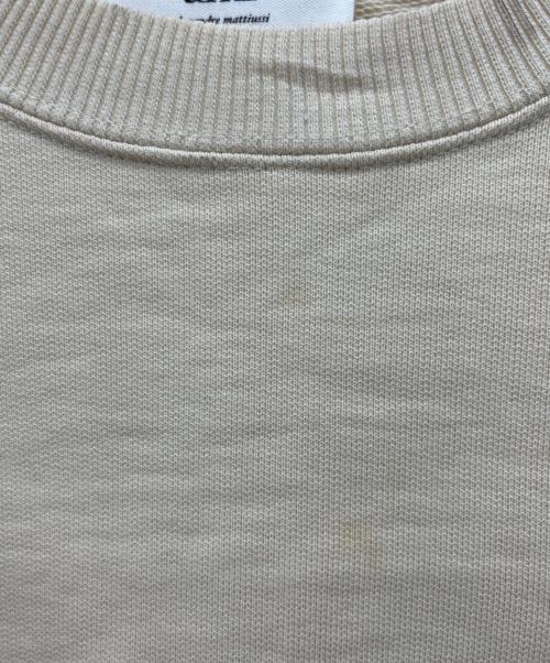 ami（アミ）ami (アミ) ロゴ刺繍スウェット アイボリー サイズ:Mの古着・服飾アイテム