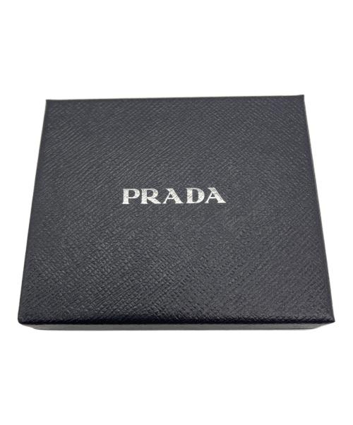PRADA（プラダ）PRADA (プラダ) ヴィッテロダイノ 2つ折り財布 グレーの古着・服飾アイテム