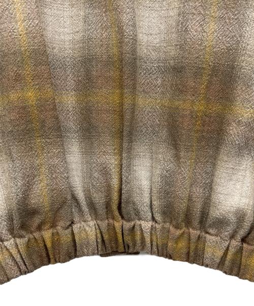 PENDLETON（ペンドルトン）PENDLETON (ペンドルトン) チェックブルゾン ベージュ サイズ:Ｌの古着・服飾アイテム