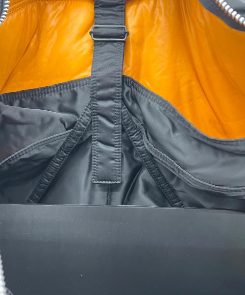 PORTER（ポーター）PORTER (ポーター) ボストンバッグ XL ブラック×オレンジの古着・服飾アイテム