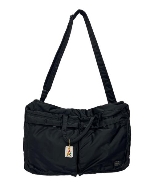 PORTER（ポーター）PORTER (ポーター) タンカー　ボストンバッグ ブラック×オレンジ サイズ:Ｌの古着・服飾アイテム