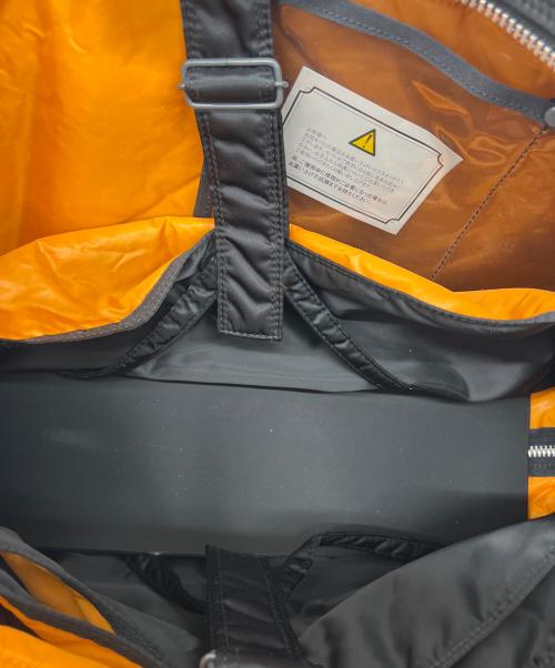 PORTER（ポーター）PORTER (ポーター) タンカー　ボストンバッグ ブラック×オレンジ サイズ:Ｌの古着・服飾アイテム