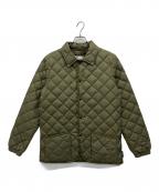 Traditional Weatherwearトラディショナルウェザーウェア）の古着「キルティングダウンジャケット」｜カーキ
