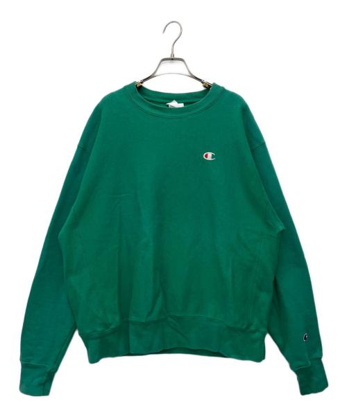 Champion REVERSE WEAVE（チャンピオン リバース ウィーブ）Champion REVERSE WEAVE (チャンピオン リバース ウィーブ) スウェット グリーン サイズ:2XLの古着・服飾アイテム